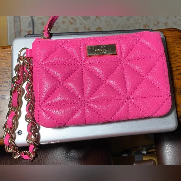 Kate spade pink quilted bag hot sale